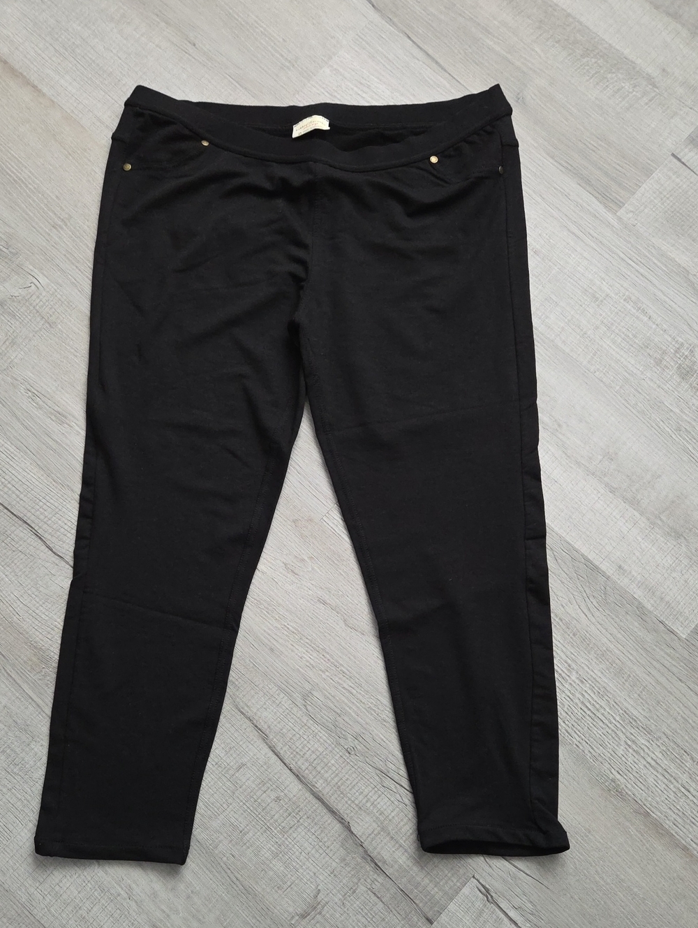 Bobbie Brooks Black Boot Cut Pull-On Pants 3X